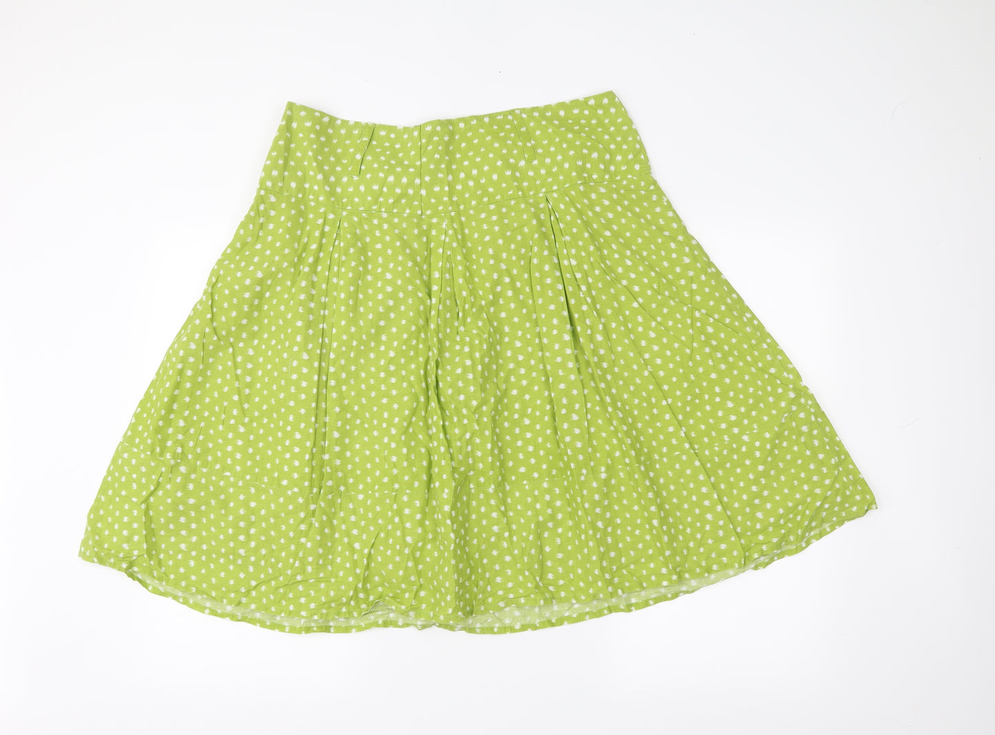 John Lewis Womens Green Polka Dot  Swing Skirt Size 16
