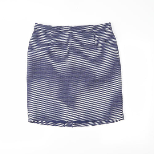 Kew 159 Womens Blue Polka Dot  Straight & Pencil Skirt Size XL