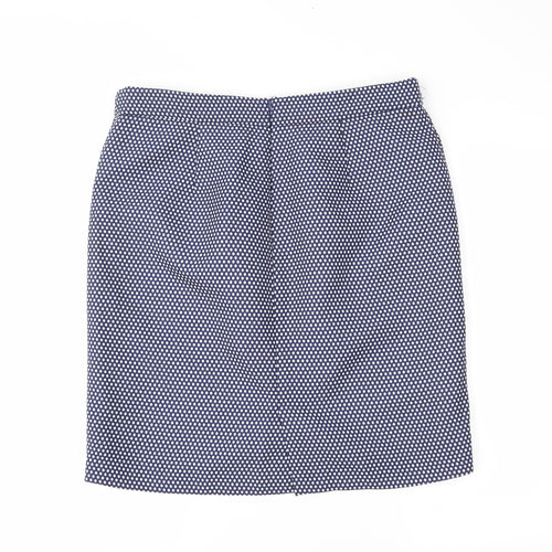 Kew 159 Womens Blue Polka Dot  Straight & Pencil Skirt Size XL