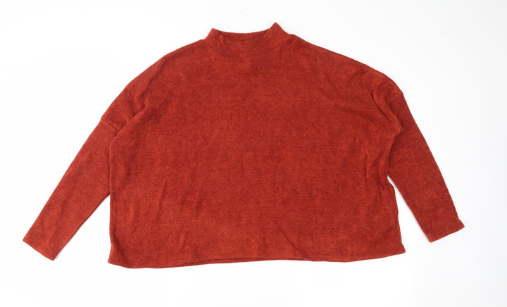 H&M Womens Orange Pullover Jumper Size S