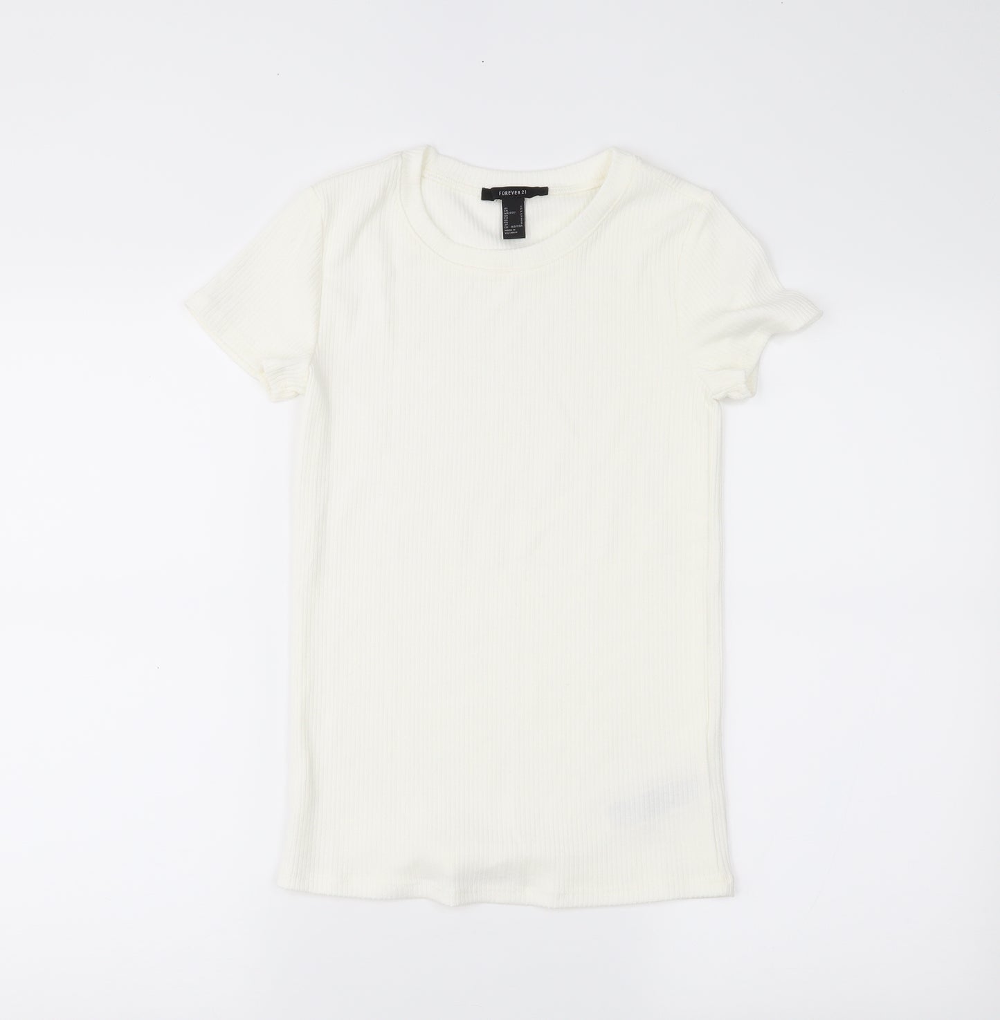 FOREVER 21 Womens White   Basic Blouse Size S