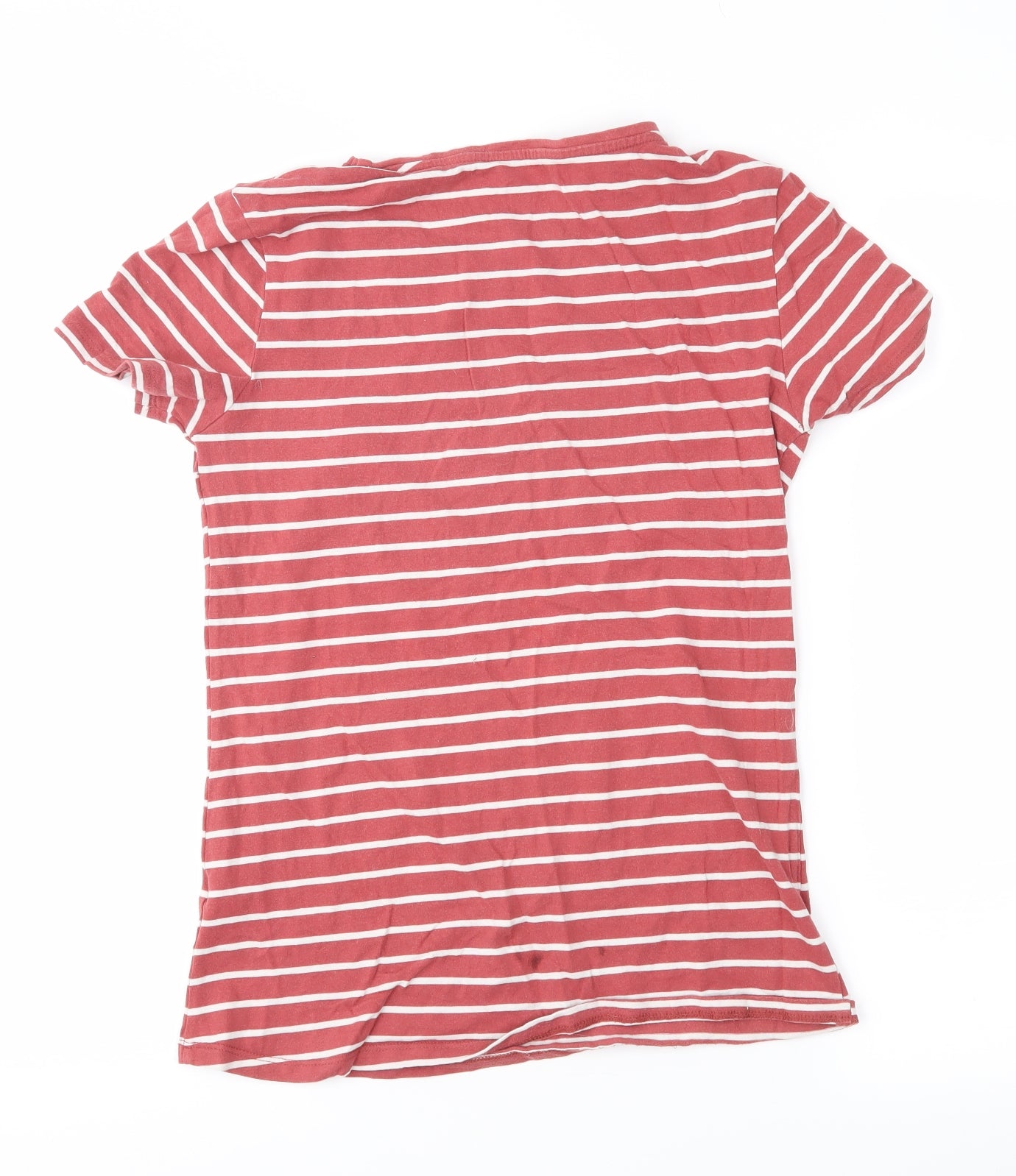 Primark Womens Orange Striped  Basic T-Shirt Size S