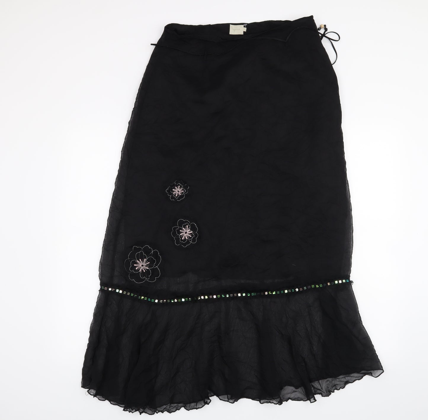 Fransa Womens Black   A-Line Skirt Size 10