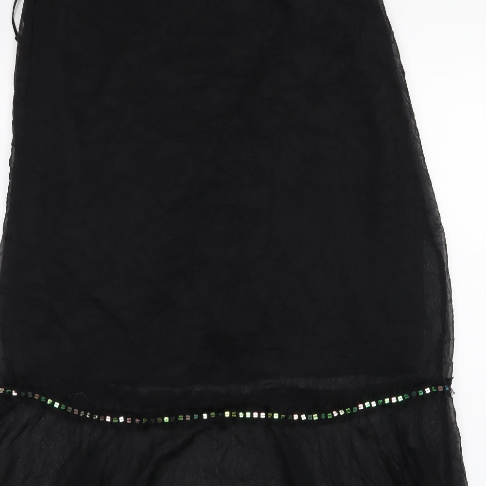 Fransa Womens Black   A-Line Skirt Size 10