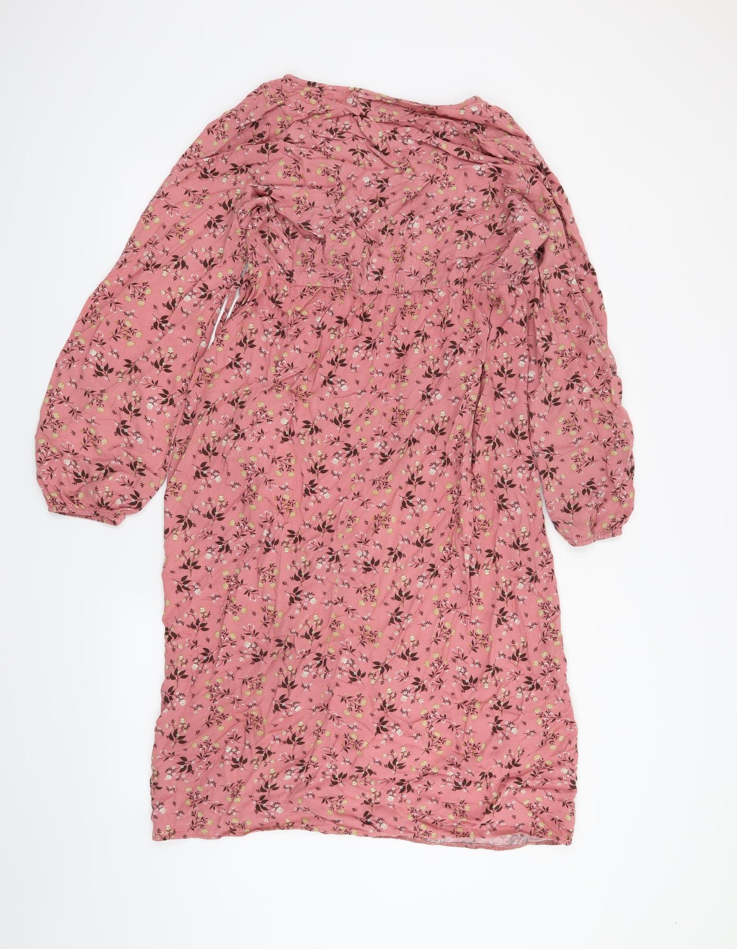 George Womens Pink Floral  A-Line  Size 16