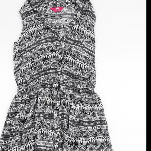 YD Girls Black   A-Line  Size 12-13 Years