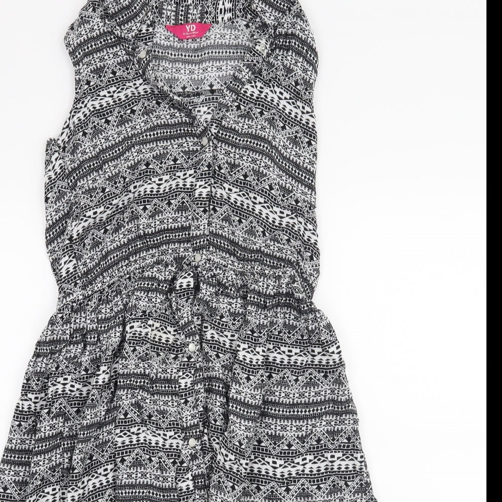 YD Girls Black   A-Line  Size 12-13 Years