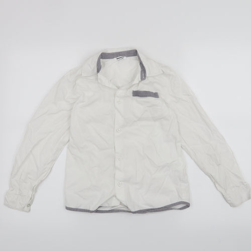 3pommes Boys White   Basic Button-Up Size 10 Years