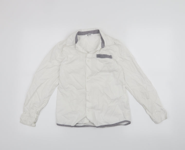 3pommes Boys White   Basic Button-Up Size 10 Years