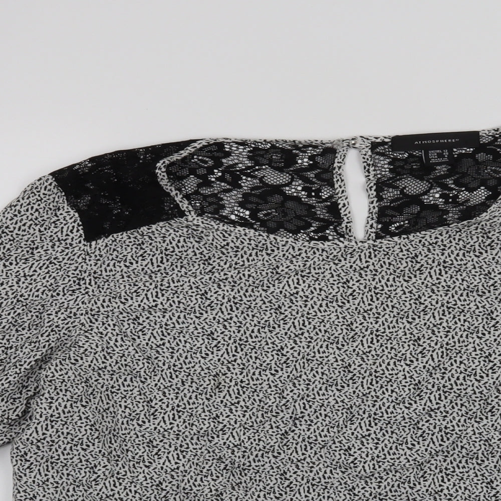 Atmosphere Womens Black   Basic Blouse Size 12