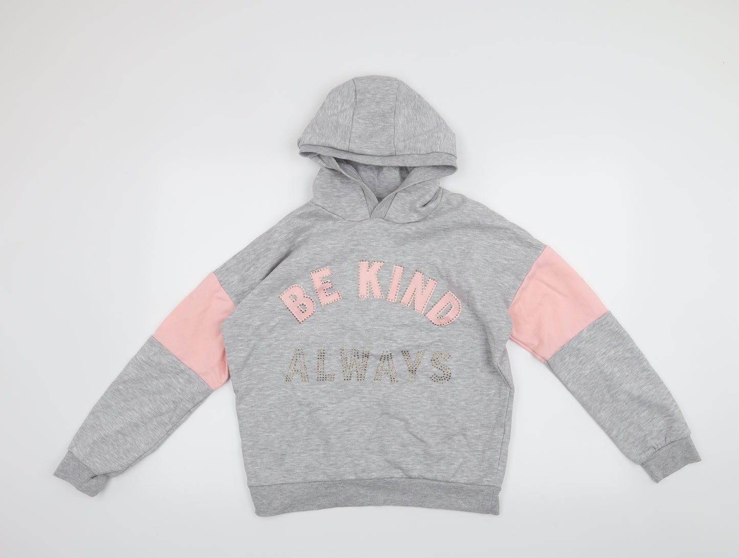 Primark Girls Grey   Pullover Hoodie Size 12-13 Years