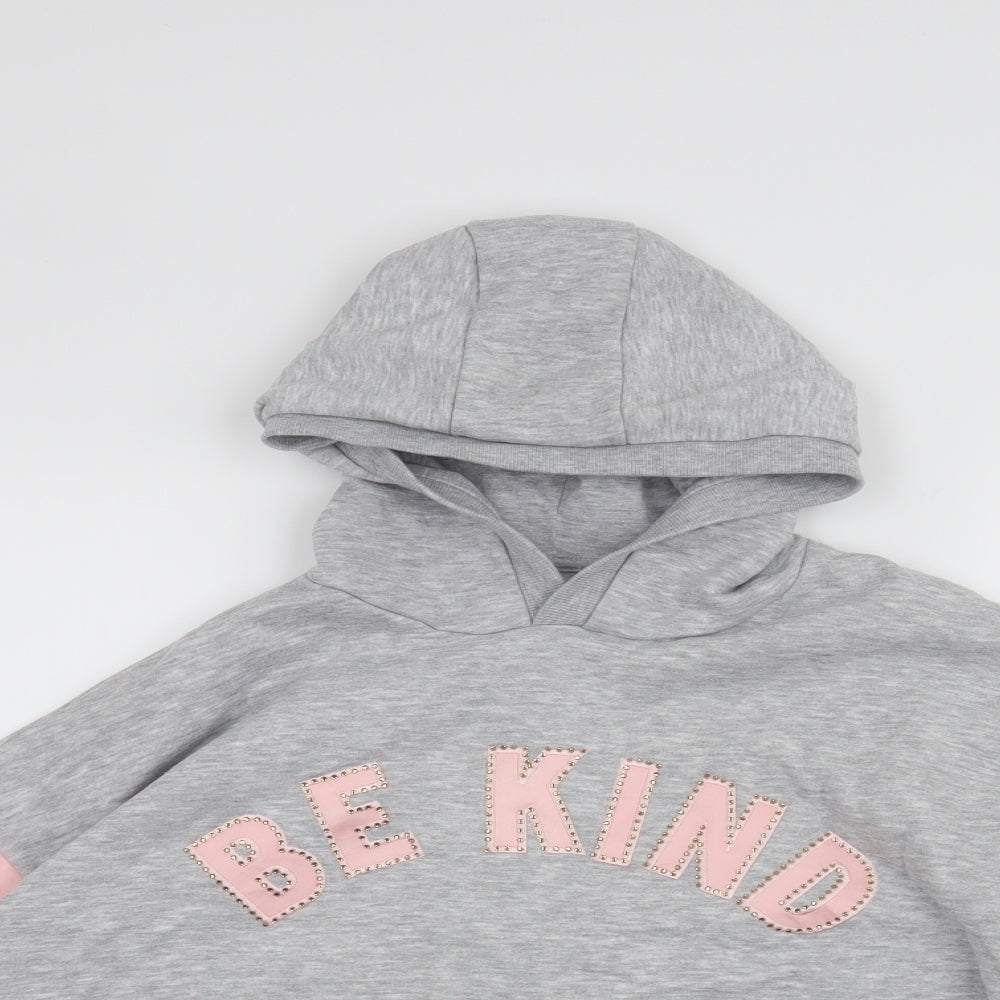 Primark Girls Grey   Pullover Hoodie Size 12-13 Years