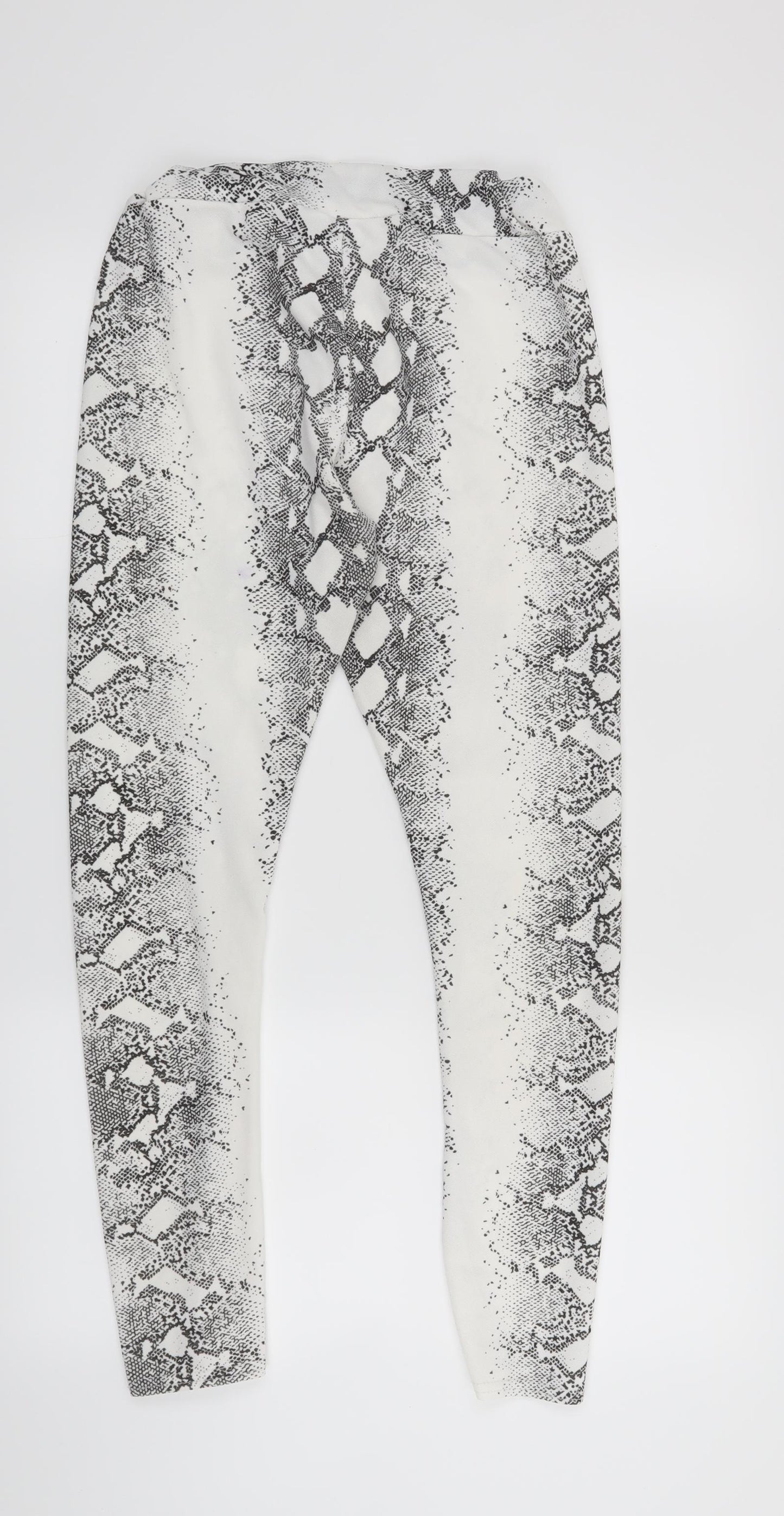 PARISIAN Womens White Animal Print  Jegging Leggings Size 12 L25 in