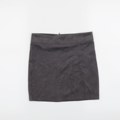 New Look Girls Grey   A-Line Skirt Size 9 Years