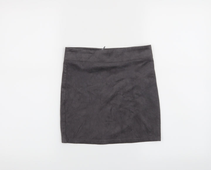 New Look Girls Grey   A-Line Skirt Size 9 Years