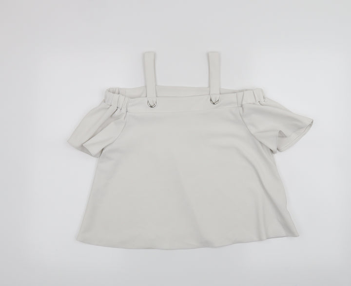 Primark Girls White Cropped Tank Size 11-12 Years
