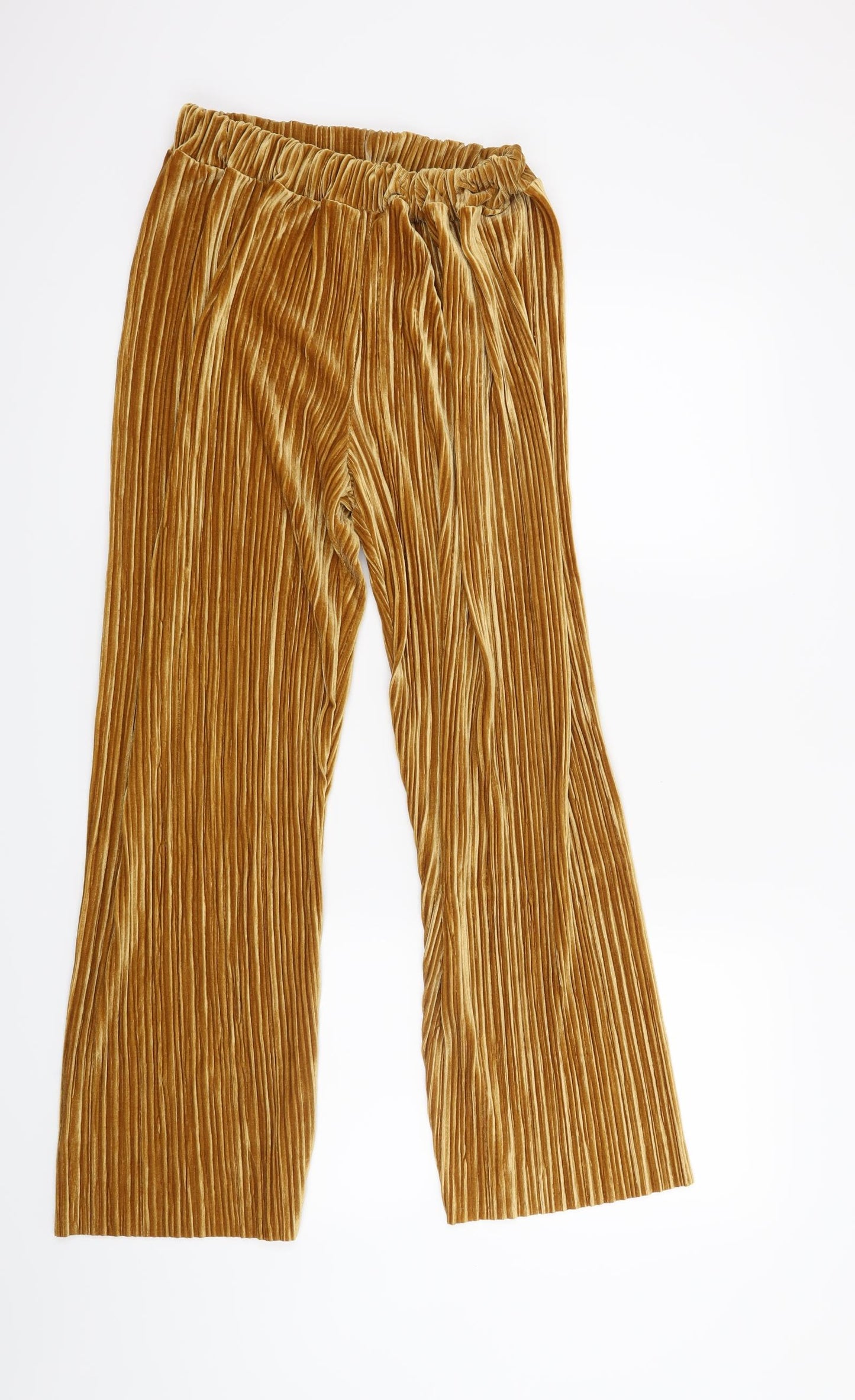 Preworn Womens Gold   Trousers  Size S L25 in