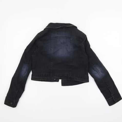 H&M Girls Black   Jacket  Size 11 Years