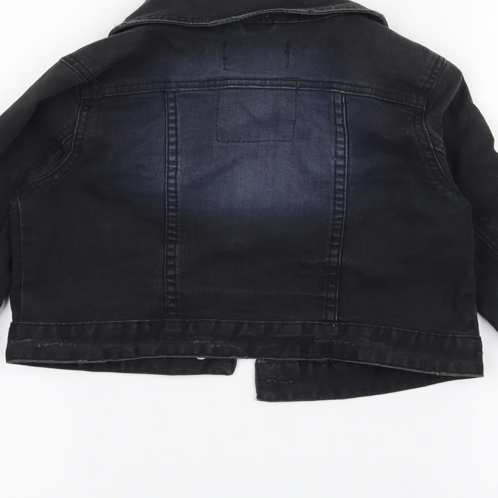 H&M Girls Black   Jacket  Size 11 Years