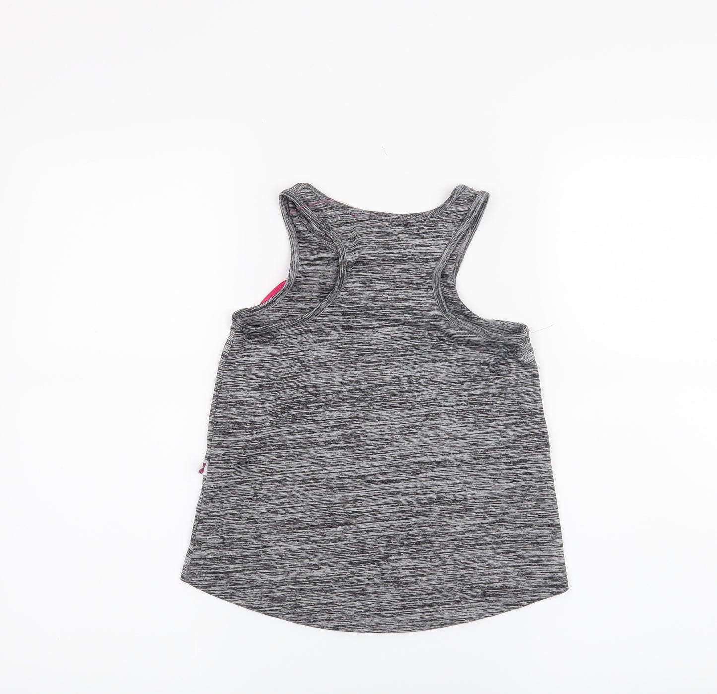 Jojo Siwa Girls Grey   Basic Tank Size 7-8 Years