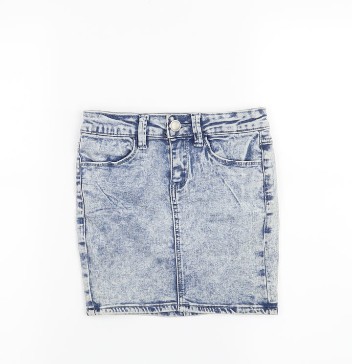 New Look Girls Blue   A-Line Skirt Size 9 Years