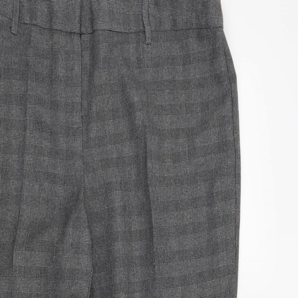 George Womens Grey   Cropped Trousers Size 16 L26 in
