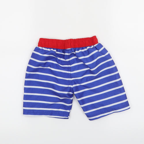 barnaby Boys Blue Striped  Sweat Shorts Size 5-6 Years