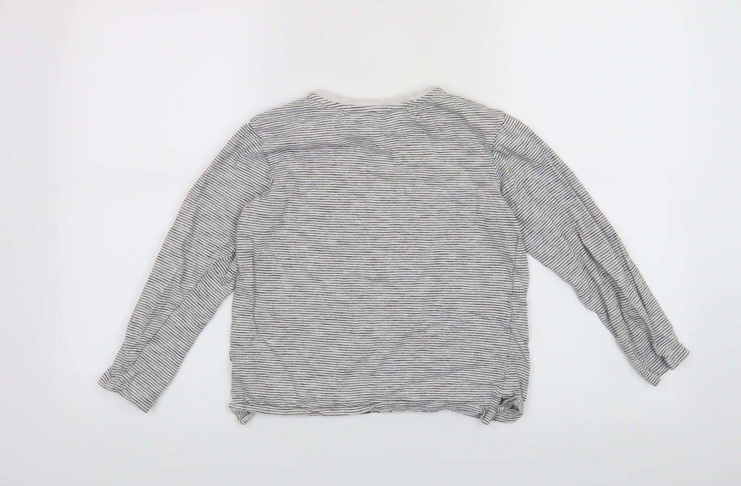 George Boys White Striped  Basic T-Shirt Size 8-9 Years