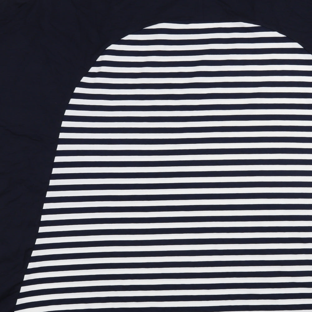 Evans Womens Blue Striped  Basic T-Shirt Size 22