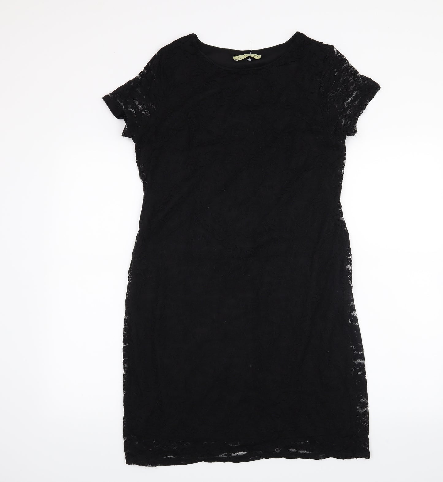 Innocence Womens Black Floral  A-Line  Size 10