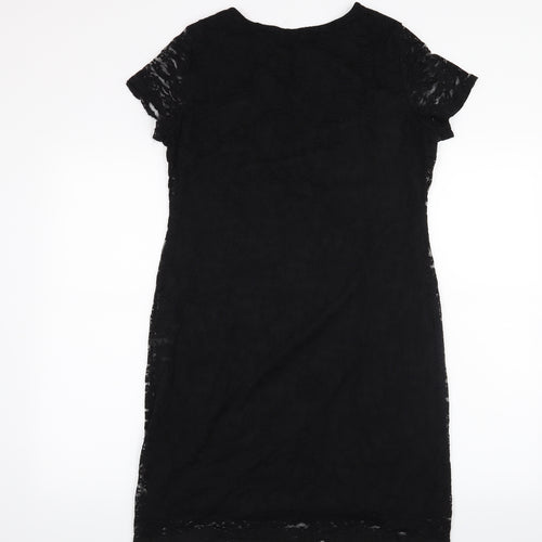 Innocence Womens Black Floral  A-Line  Size 10