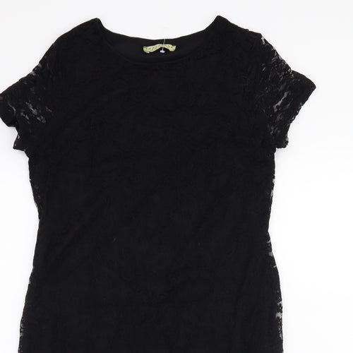 Innocence Womens Black Floral  A-Line  Size 10