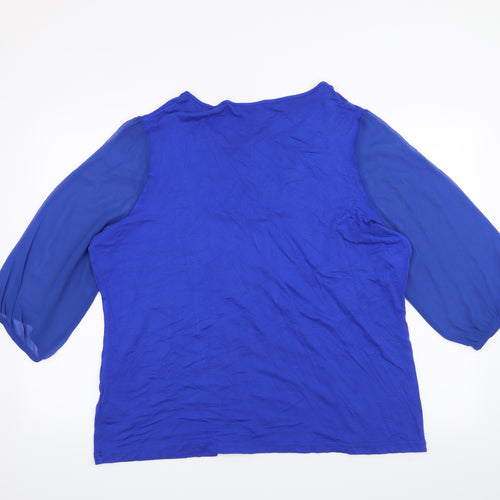 M&S  Womens Blue   Basic Blouse Size 20