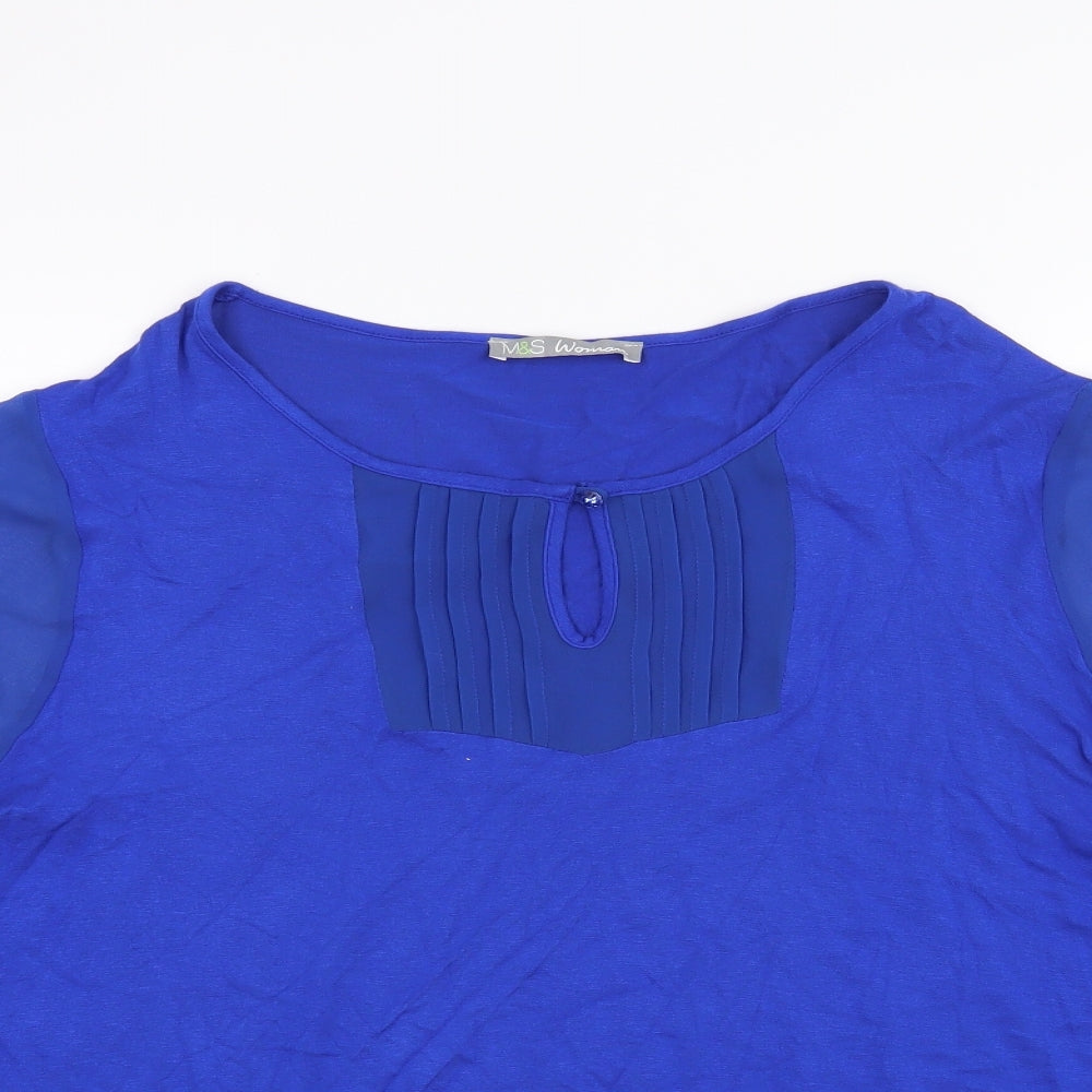 M&S  Womens Blue   Basic Blouse Size 20