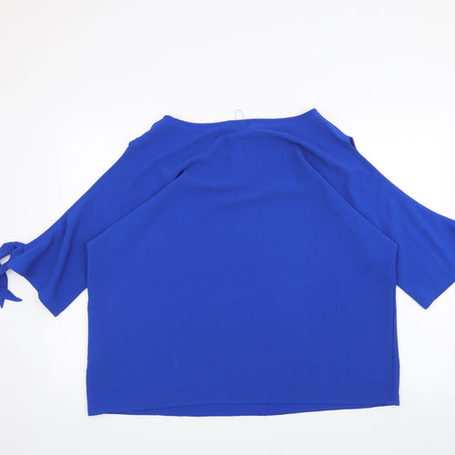 M&S  Womens Blue   Basic Blouse Size 18