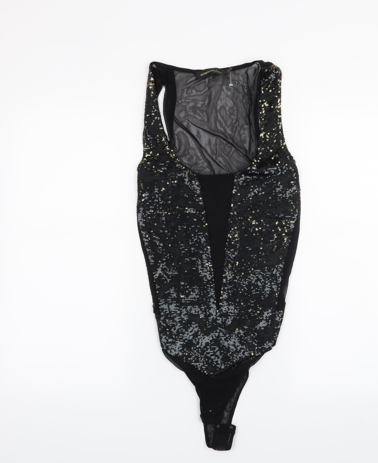 Bershka Womens Black   Bodysuit One-Piece Size L