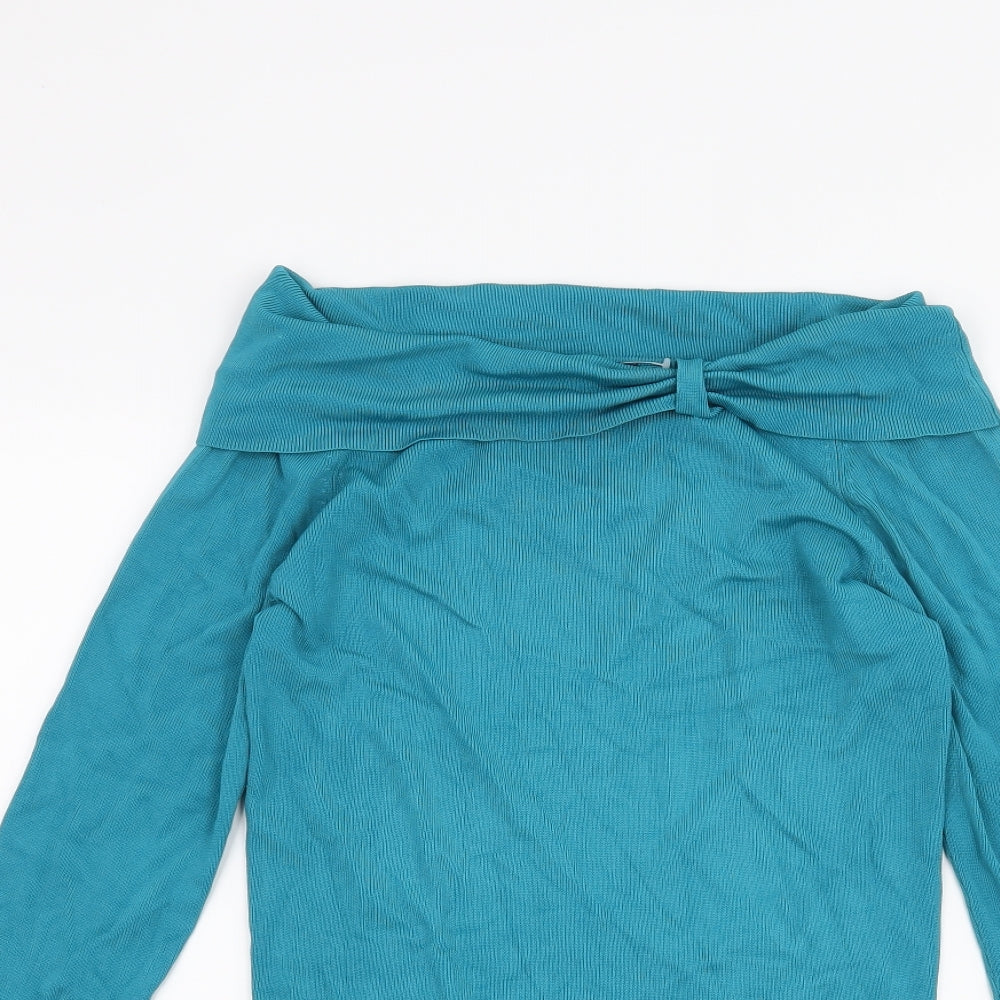 Long Tall Sally Womens Blue   Pullover Jumper Size S