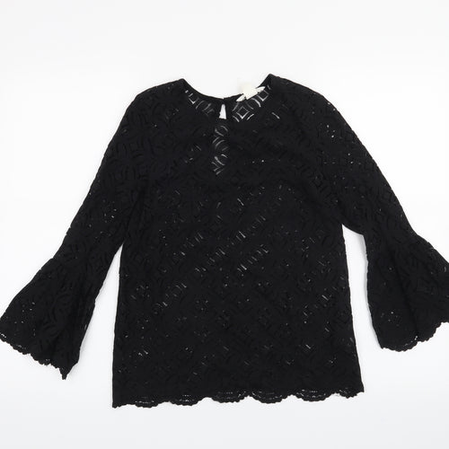 H&M Womens Black   Basic Blouse Size XS