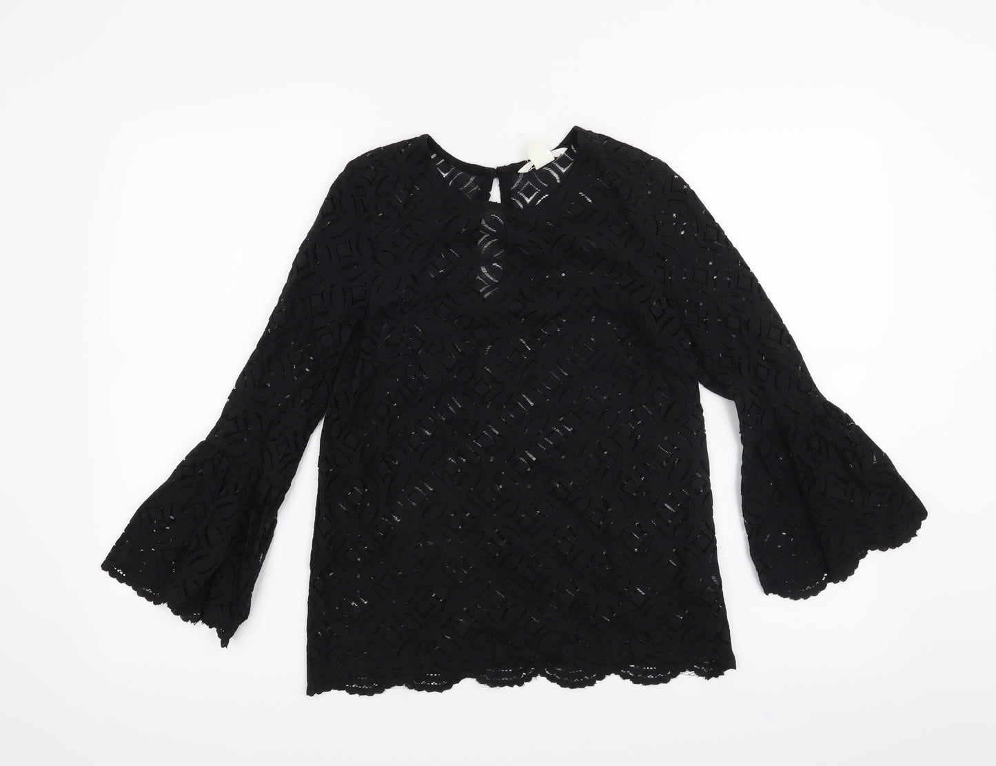 H&M Womens Black   Basic Blouse Size XS