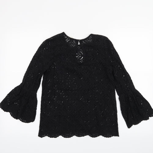 H&M Womens Black   Basic Blouse Size XS