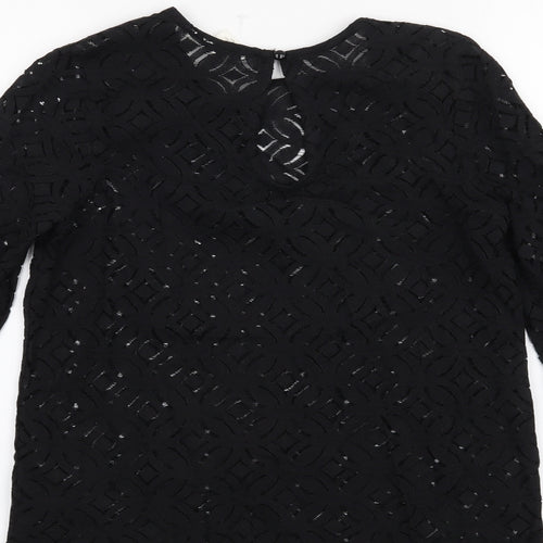 H&M Womens Black   Basic Blouse Size XS