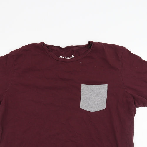 Jack Jones Mens Purple    T-Shirt Size S