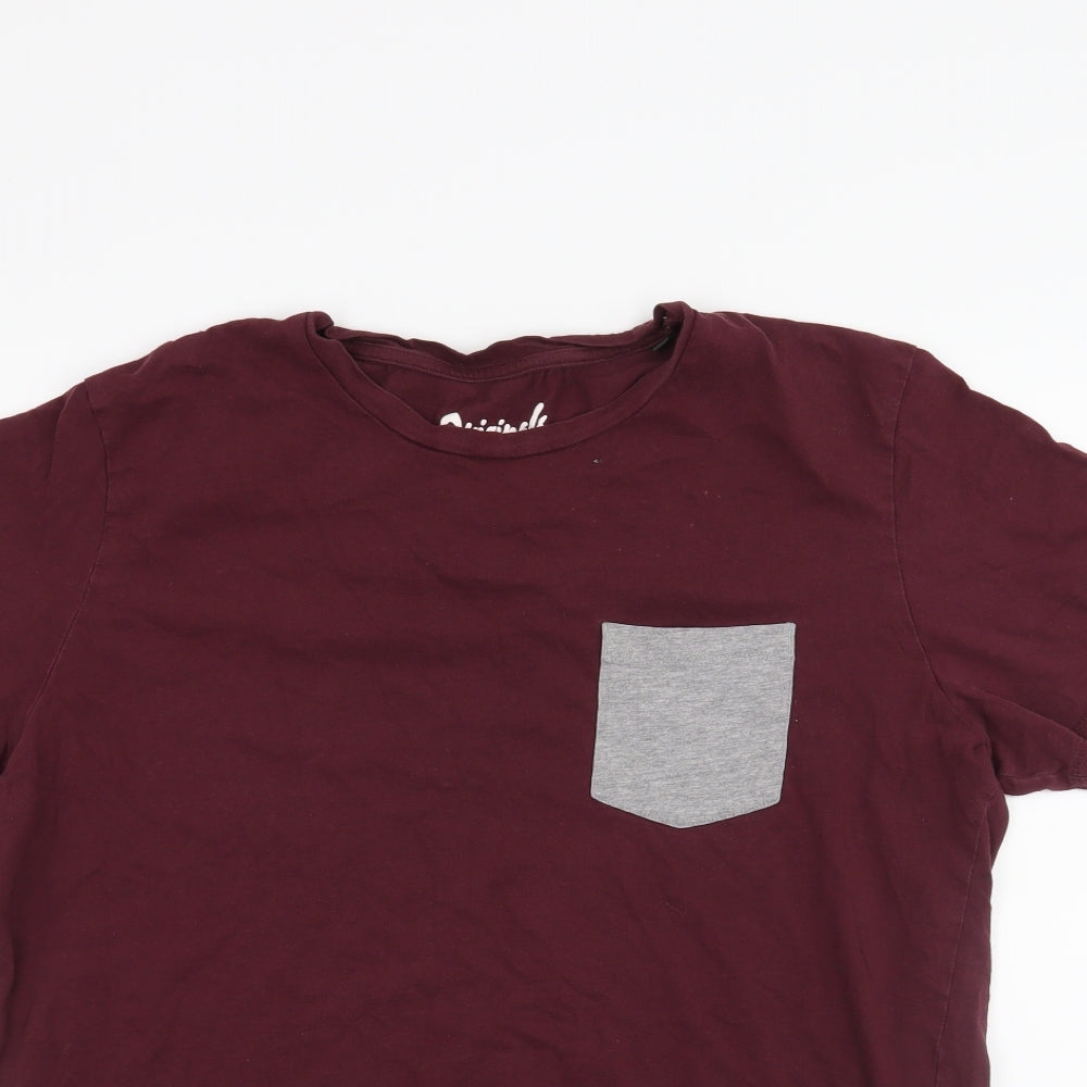 Jack Jones Mens Purple    T-Shirt Size S