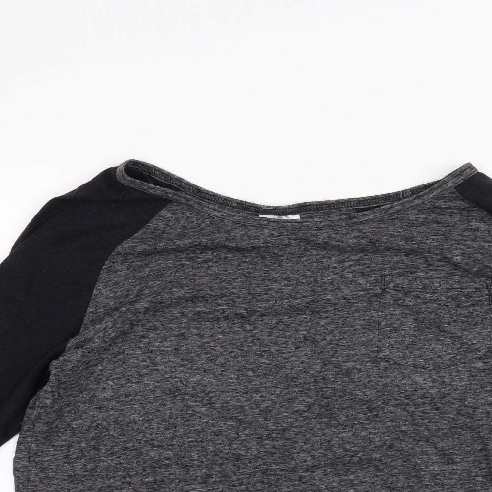 H&M Womens Grey   Basic T-Shirt Size S