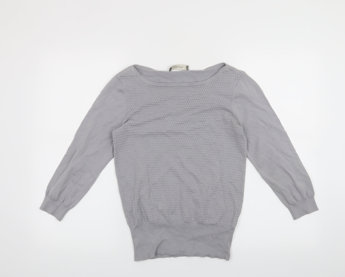 Oasis Womens Grey   Pullover Jumper Size S