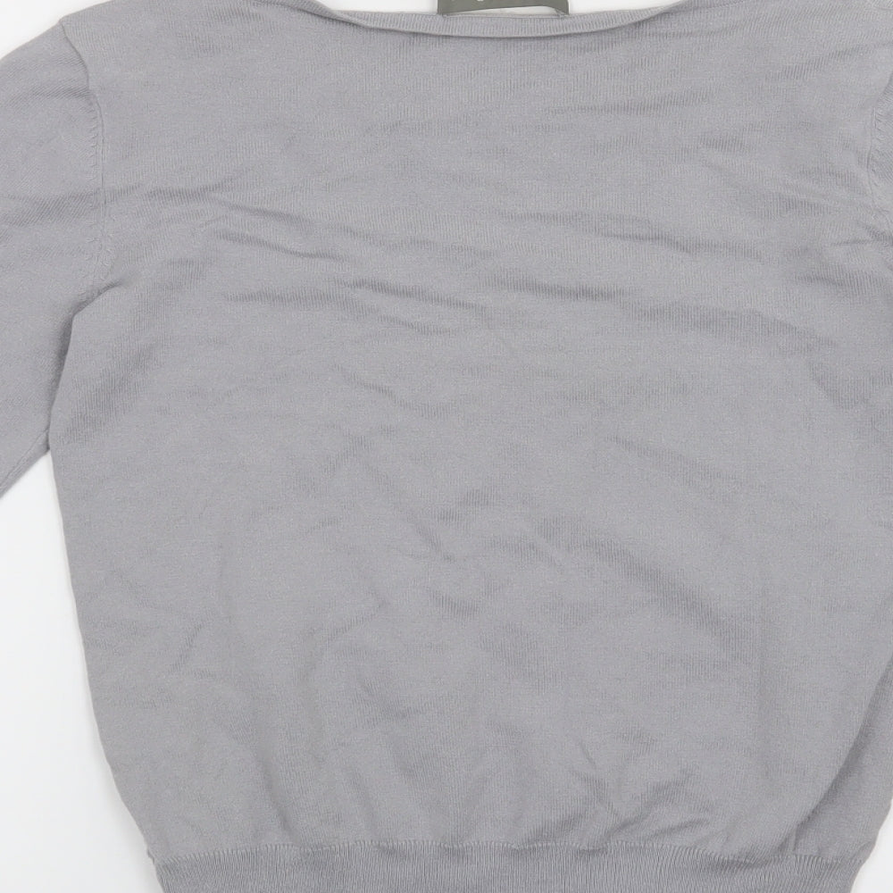 Oasis Womens Grey   Pullover Jumper Size S