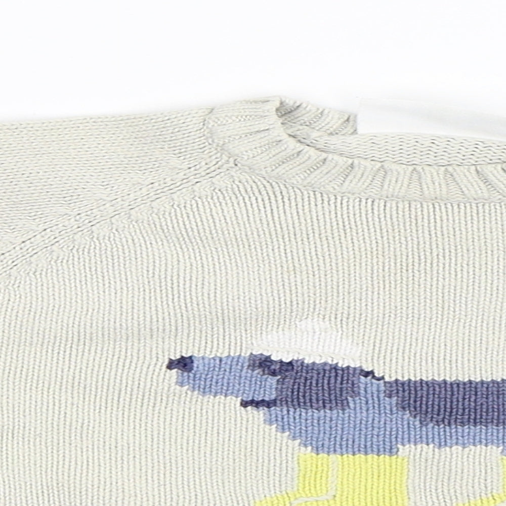 The Little White Company Baby Beige   Pullover Jumper Size 12-18 Months