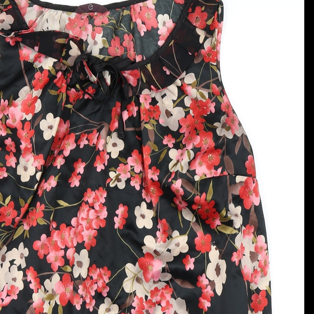 Evans Womens Pink Floral  Basic Tank Size 20