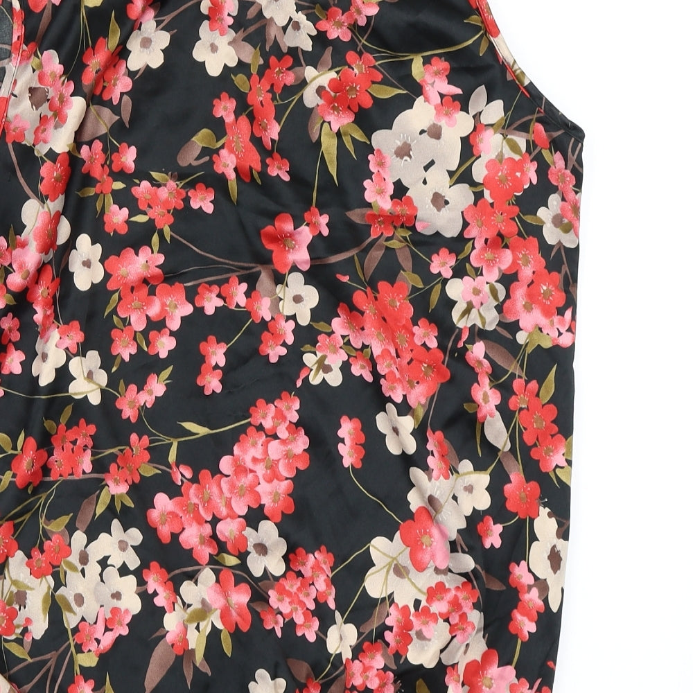 Evans Womens Pink Floral  Basic Tank Size 20