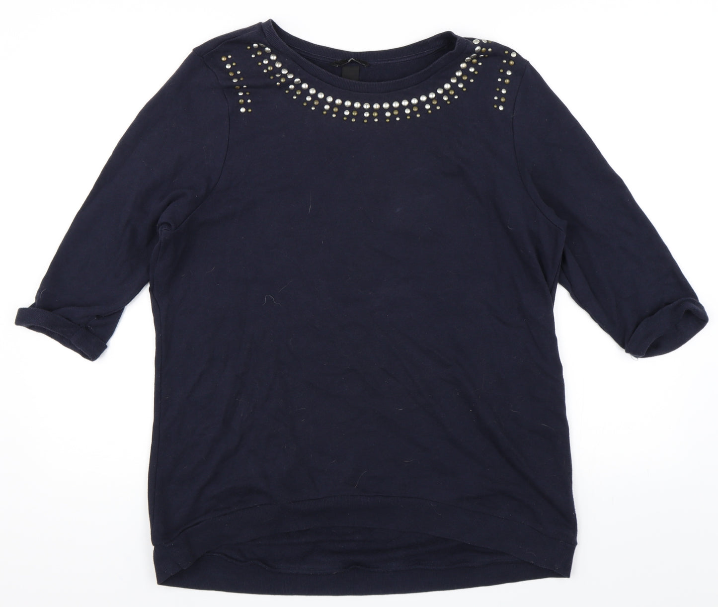 H&M Womens Blue   Pullover Sweatshirt Size L